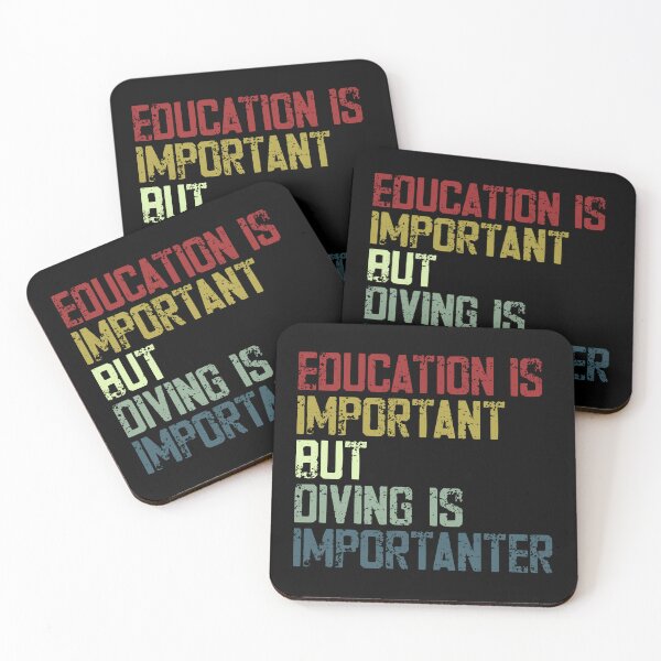 Item preview, Education Is Important But Diving Is Imporanter Scuba Diver Hobby designed and sold by JonesFlora2025.