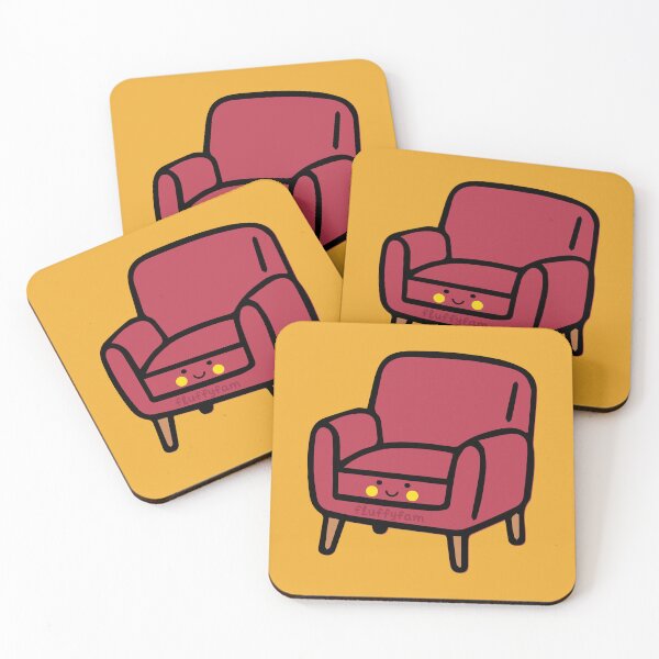 Item preview, Cute vintage cushioned chair designed and sold by fluffyfamcraft.
