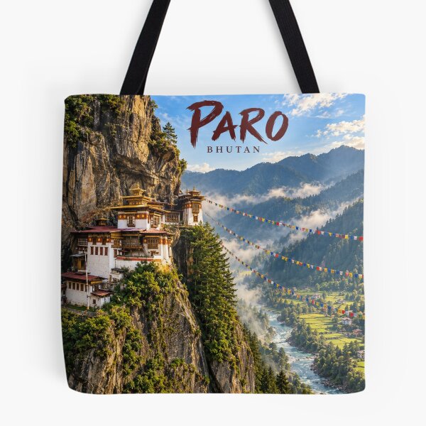 Item preview, Paro Painterly Bhutanese Valley Impression designed and sold by MichaeIRellov.