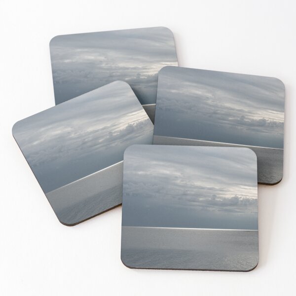 Item preview, Silvery Horizon Glow of Receding Seaside Storm designed and sold by Georgia Mizuleva.