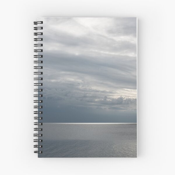 Item preview, Silvery Horizon Glow of Receding Seaside Storm designed and sold by Georgia Mizuleva.