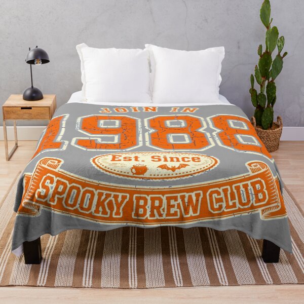 Item preview, 1988 Spooky Brew Club Halloween Varsity Retro designed and sold by Yellowriversss.