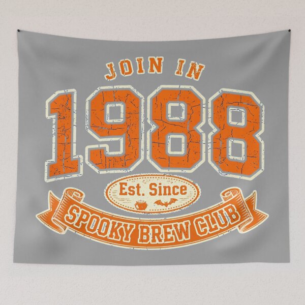 Item preview, 1988 Spooky Brew Club Halloween Varsity Retro designed and sold by Yellowriversss.