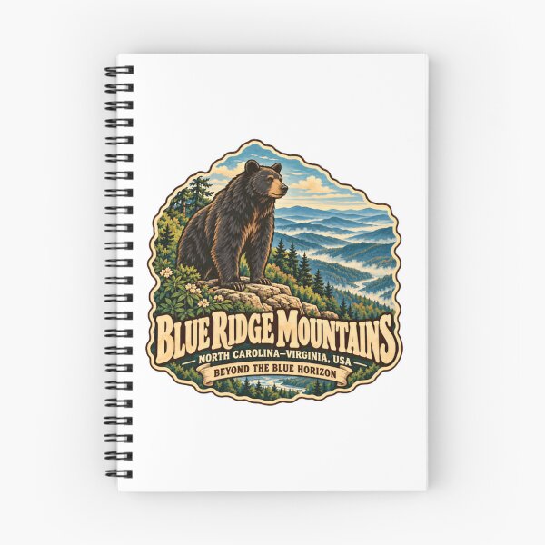 Item preview, Blue Ridge Mountains North Carolina Virginia USA Beyond The Blue Horizon Landscape Nature Wildlife Bear Travel designed and sold by NeedForParks.