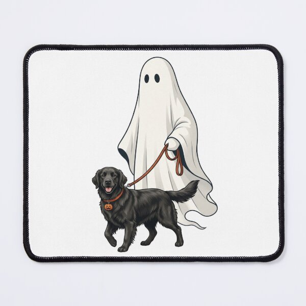 Item preview, Ghost Walking Black Retriever Hand-Drawn Spooky Halloween Dog Mom designed and sold by raedattia.