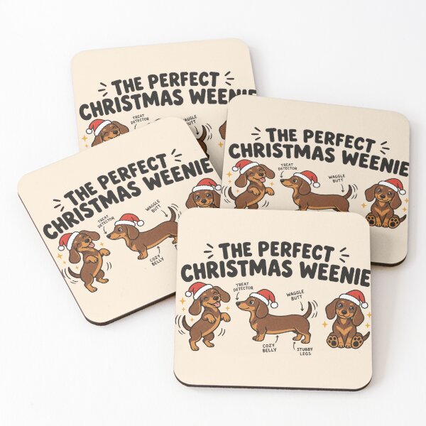 Item preview, Perfect Christmas Weenie Brown Dachshund Cartoon Santa Funny designed and sold by Yellowriversss.