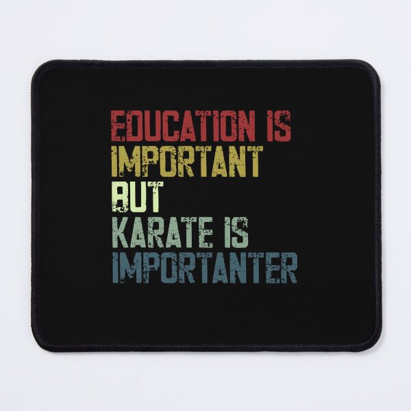 Artikelvorschau, Bildung ist wichtig, aber Karate ist wichtiger. Kampfsportler, Karate-Liebhaber entworfen und verkauft von SkeletonsDanger.