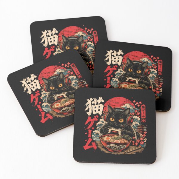 Item preview, Neko Geemu Cat Game Japanese Gamer Cat designed and sold by RetroMini2026.