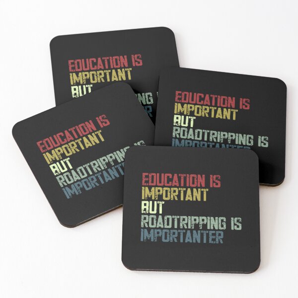 Item preview, Education Is Important But Roadtripping Is Importanter Road Trip Travel Adventurer designed and sold by HumansStuck12.