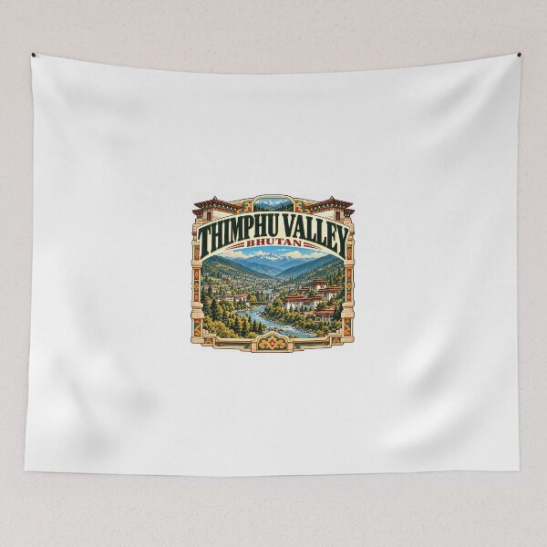 Item preview, Thimphu Valley Bhutan Travel Destination Visitor designed and sold by Simsimah26Parks.