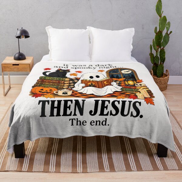 Artikelvorschau, Es war eine dunkle und unheimliche Nacht. Dann Jesus. Das Ende. Christ entworfen und verkauft von Tomtomatos.
