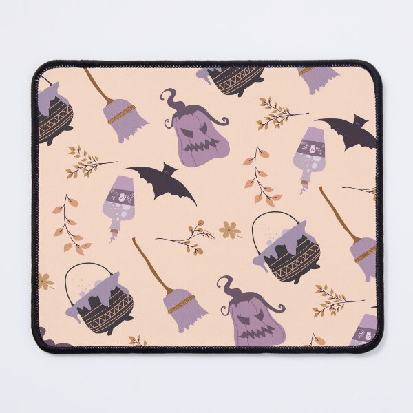 Item preview, • Boho Spooky Halloween Elements Pattern in Pastel Purple designed and sold by  Boho Vibes Studio.