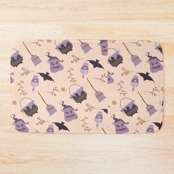 Item preview, • Boho Spooky Halloween Elements Pattern in Pastel Purple designed and sold by  Boho Vibes Studio.