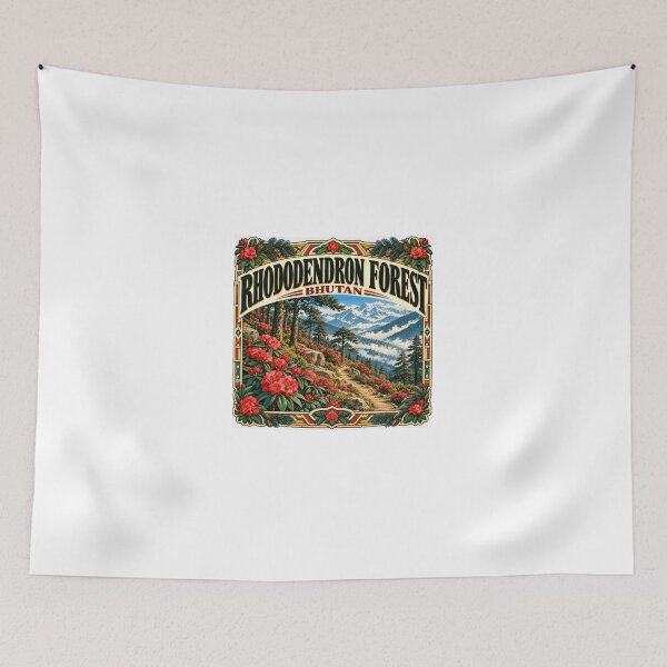 Item preview, Rhododendron Forest Bhutan Mountain Travel Nature Hiking designed and sold by Simsimah26Parks.