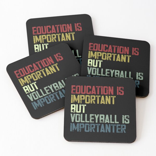 Item preview, Education Is Important But Volleyball Is Importernter Volleyball Player Volleyball Fan designed and sold by SkeletonsDanger.