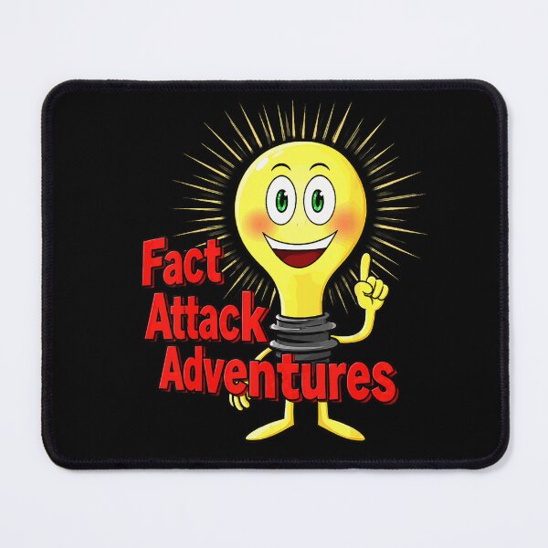Item preview, Fact Attack Adventures Smiling Light Bulb Mascot designed and sold by VioletNance.