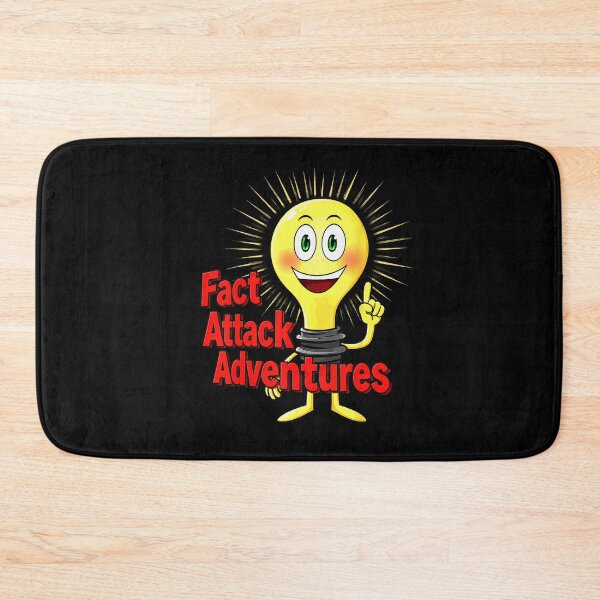 Item preview, Fact Attack Adventures Smiling Light Bulb Mascot designed and sold by VioletNance.