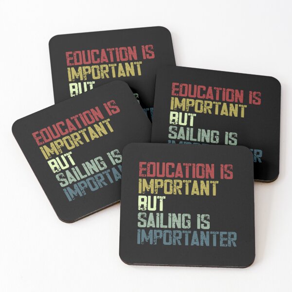 Item preview, Education Is Important But Sailing Is Importer Sailor Boating Enthusiast designed and sold by HumansStuck12.