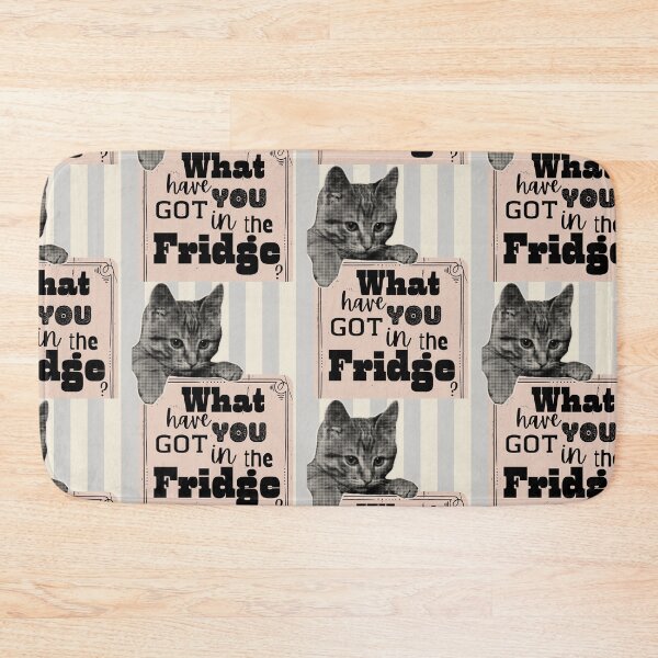 Item preview, What Have You Got In The Fridge Retro Newspaper Cat designed and sold by Artemis & Woven Collective.
