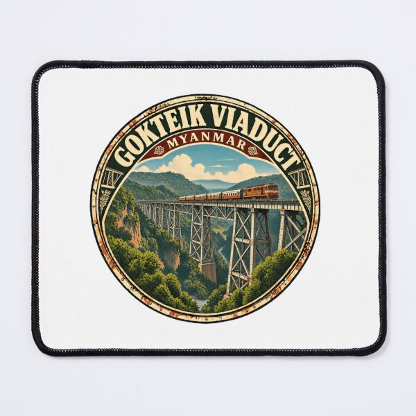 Item preview, Gokteik Viaduct Myanmar Travel Railway Engineering Train Tourist designed and sold by Simsimah26Parks.
