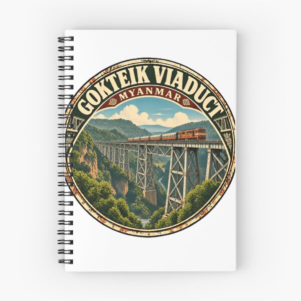 Item preview, Gokteik Viaduct Myanmar Travel Railway Engineering Train Tourist designed and sold by Simsimah26Parks.