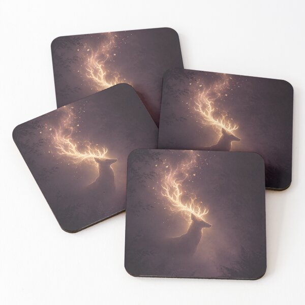 Item preview, Golden Celestial Deer in the Dark designed and sold by elarisstudio.