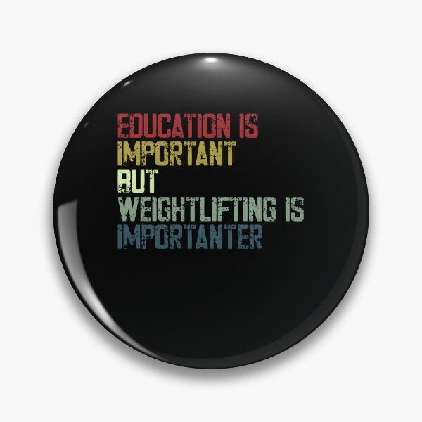 Item preview, Education Is Important But Weightlifting Is Imporanter Weightlifting Gym Humor Lifter designed and sold by SkeletonsDanger.