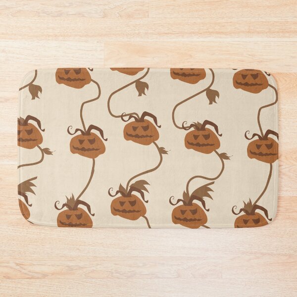 Item preview, Boho Terracotta Pumpkin Vine Halloween Pattern designed and sold by  Boho Vibes Studio.