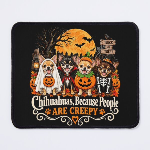 Item preview, Chihuahuas, Because People Are Creepy Halloween Trick Or Treat Dog Lover designed and sold by smithdosRO.