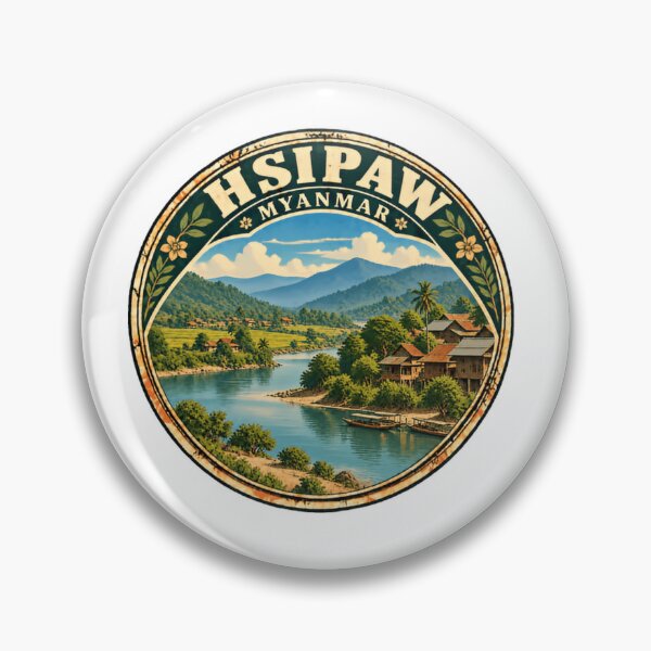 Item preview, Hsipaw Myanmar Travel Vacation Souvenir designed and sold by Simsimah26Parks.