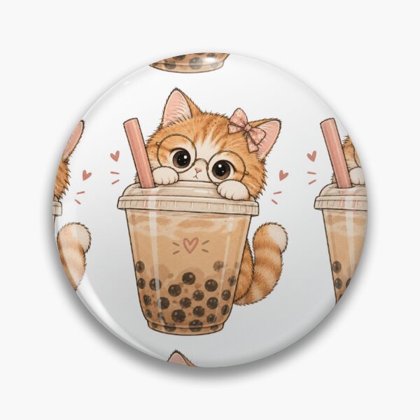 Artikelvorschau, Kawaii-Kätzchen im Bubble-Tea-Becher – süßer Boba-Liebhaber entworfen und verkauft von Artemis & Woven Collective.