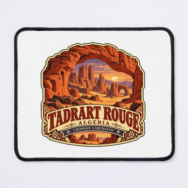 Item preview, Tadrat Rouge Algeria Crimson Labyrinth Sahara Desert Landscape designed and sold by Simsimah26Parks.