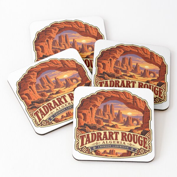 Item preview, Tadrat Rouge Algeria Crimson Labyrinth Sahara Desert Landscape designed and sold by Simsimah26Parks.