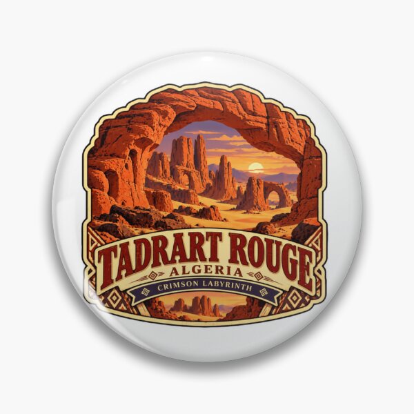 Item preview, Tadrat Rouge Algeria Crimson Labyrinth Sahara Desert Landscape designed and sold by Simsimah26Parks.