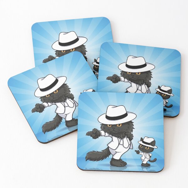 Item preview, Smooth Criminal Black Cats - Cool Dancing Black Cat Duo Illustration designed and sold by PetalsPaws.