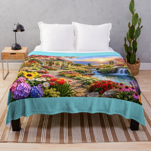 Item preview, Enchanting Garden Paradise with Waterfall designed and sold by MagicCrystal.