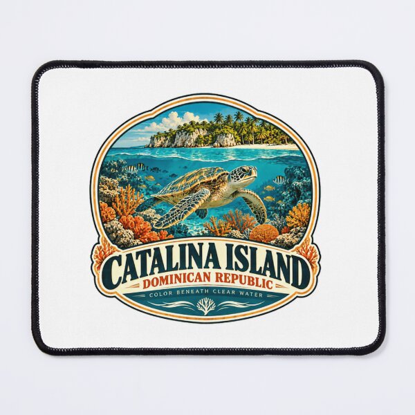 Item preview, Catalina Island Dominican Republic Color Beneath Clear Water Sea Turtle Tropical Vacation Travel Souvenir designed and sold by Simsimah26Parks.