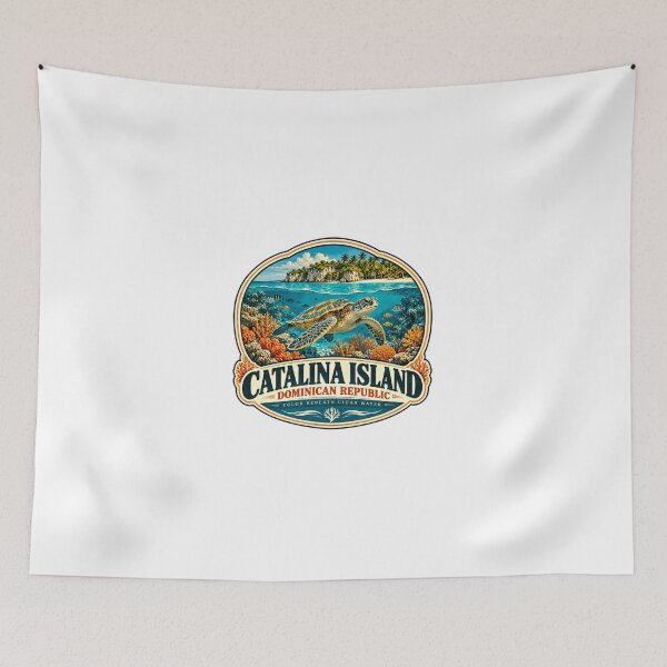 Item preview, Catalina Island Dominican Republic Color Beneath Clear Water Sea Turtle Tropical Vacation Travel Souvenir designed and sold by Simsimah26Parks.
