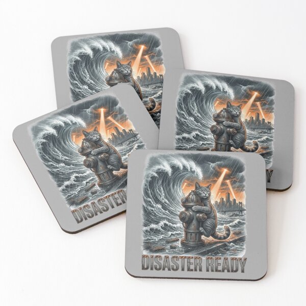 Item preview, Disaster Ready Funny Disaster Movie Cat Action Movie Lover Gift Idea designed and sold by FurRealStudioCo.