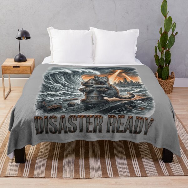 Item preview, Disaster Ready Funny Disaster Movie Cat Action Movie Lover Gift Idea designed and sold by FurRealStudioCo.