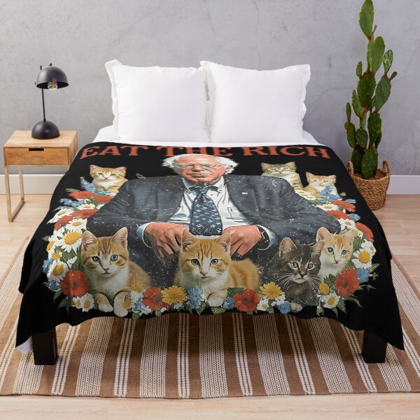 Item preview, Eat The Rich Bernie Sanders Cats Progressive Politics designed and sold by smithdosRO.