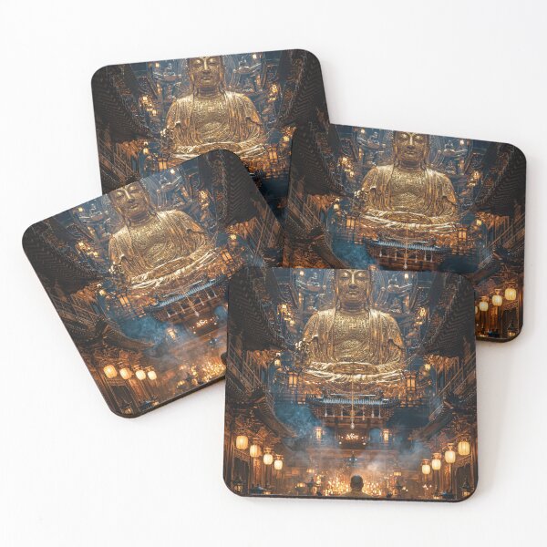 Aperçu de l'œuvre Golden Buddha Serenity créée et vendue par jodotodesign.