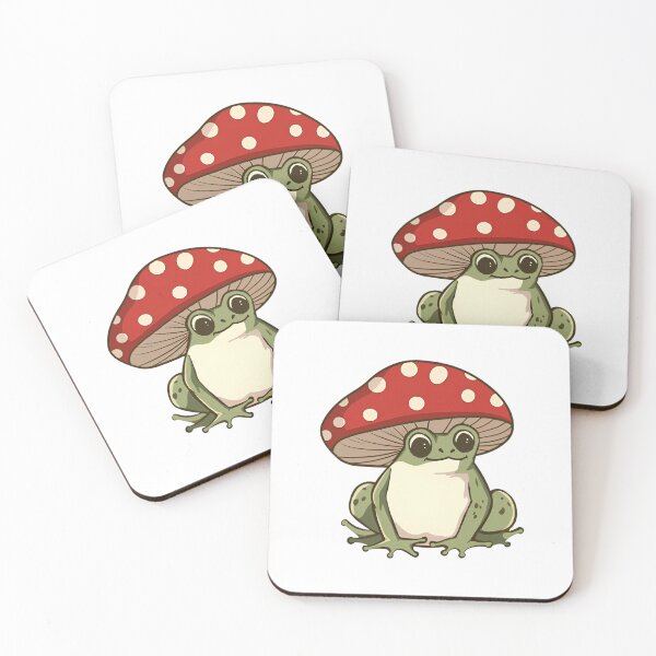 Item preview, Cute mushroom frog fly agaric designed and sold by Anbe_design.