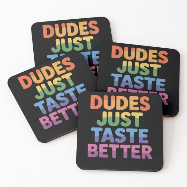 Item preview, Gay Dudes Just Taste Better Rainbow Pride Flag LGBTQ Men designed and sold by ghanagjkiyf.