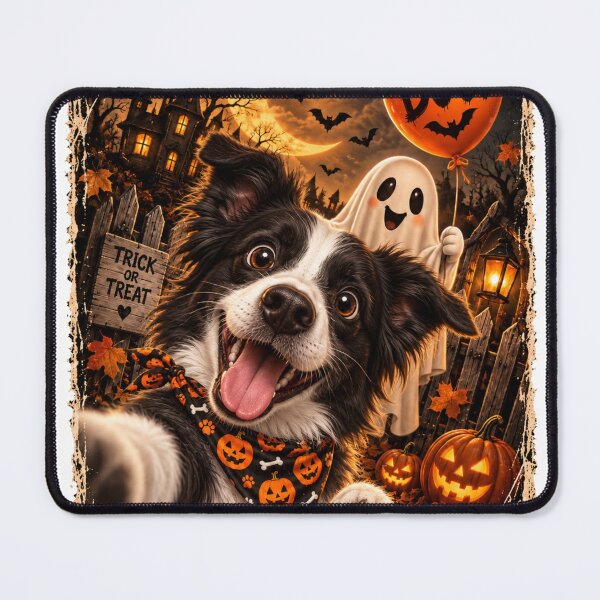 Item preview, Funny Border Collie Boo Selfie Halloween designed and sold by luu phong.