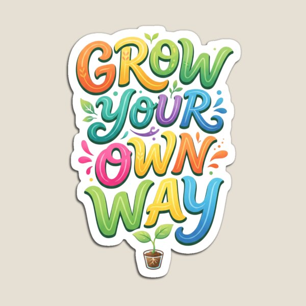Item preview, Grow Your Own Way Cute Baby Quote designed and sold by Mellow Doodle Co..
