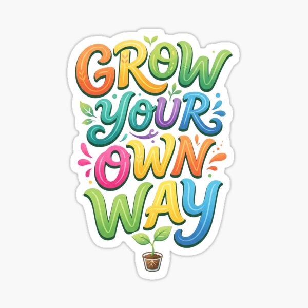 Item preview, Grow Your Own Way Cute Baby Quote designed and sold by Mellow Doodle Co..