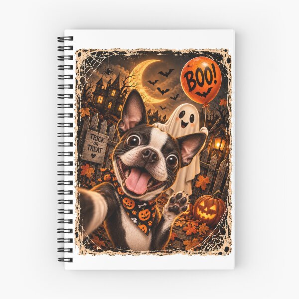 Item preview, Funny Boston Terrier Boo Selfie Halloween designed and sold by luu phong.