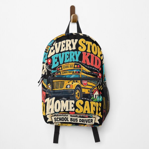 Artikelvorschau, Every Stop Every Kid Home Safe - School Bus Driver entworfen und verkauft von MOTIFOLK.