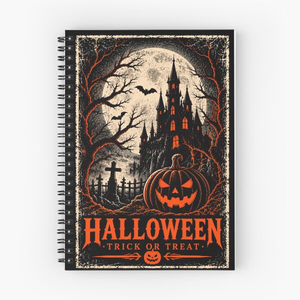 Item preview, Vintage Halloween Haunted Castle Trick or Treat Gothic Horror designed and sold by aliyehc.
